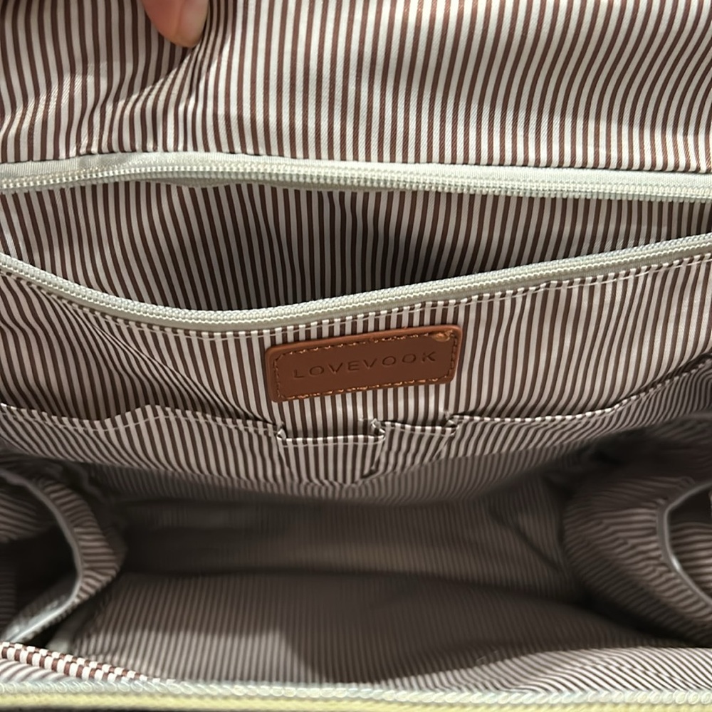 Gray and Black Backpack with charging port, laptop backpack - Picture 5 of 6